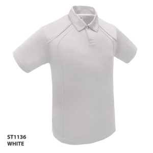 Staff Polo Button up White