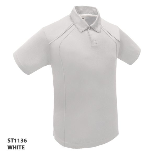 Staff Polo Button up White