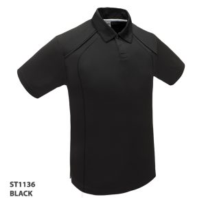 Staff Polo Button up Black
