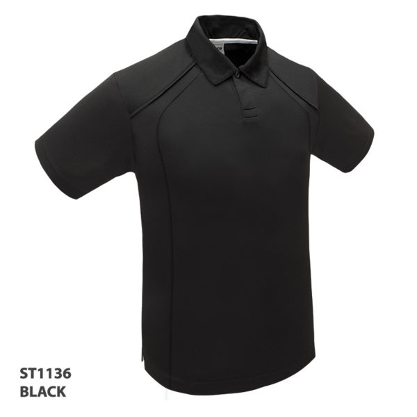 Staff Polo Button up Black